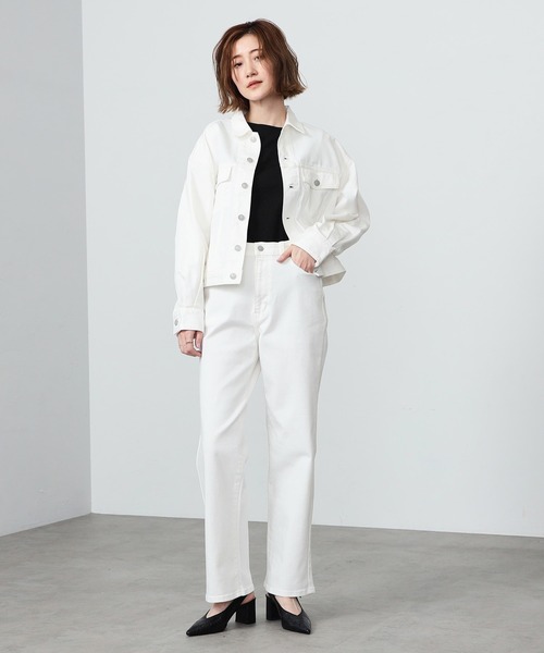 EDWIN（エドウィン）の「essentials ヴィンテージワイドストレートデニムパンツ（デニムパンツ・レディース・ブラック系その他/ブルー/ホワイト/インディゴブルー・X-SMALL/MEDIUM/LARGE/SMALL）」の12枚目の写真