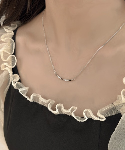 apres jour clair(アプレジュールクレア)の「【apres jour clair×ARIAZ】ツイストネックレス(ネックレス・レディース・ゴールド/シルバー・FREE)」の1枚目の写真