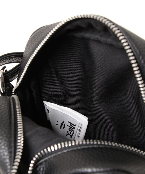 X-girl（エックスガール）の「【X-girl /エックスガール】FAUX LEATHER SHOULDER MINI BAG（ショルダーバッグ・レディース・ブラック/グレー・FREE）」の5枚目の写真