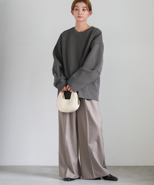 select MOCA（セレクトモカ）の「ハンドルホーボーバッグ（ハンドバッグ・レディース・アイボリー/ブラック・FREE）」の4枚目の写真