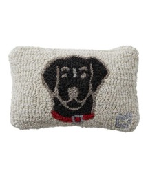 L.L.Bean（エルエルビーン）の「ウール・フック・スロー・ピロー、8" x 12" ブラック・ラブ（クッション/クッションカバー・メンズ）」