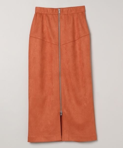 JEANASIS（ジーナシス）の「ヌバックライクナロースカート/966393（スカート・レディース・ブラック/オフホワイト/オレンジ・SMALL/MEDIUM）」の3枚目の写真