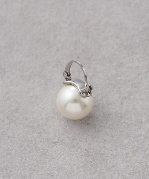 BEARDSLEY（ビアズリー）の「ステンレス パールP（ピアス（両耳用）・レディース・シルバー・FREE）」の9枚目の写真