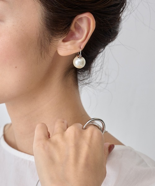 BEARDSLEY（ビアズリー）の「ステンレス パールP（ピアス（両耳用）・レディース・シルバー・FREE）」の7枚目の写真