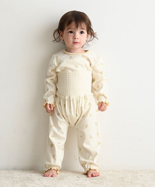 PUPPAPUPO(プッパプーポ)の「ベビー パジャマ(ベビーパジャマ/スリーパー・キッズ・アイボリー/イエロー/ブルー/ブルー系その他/ピンク/イエロー系その他/グレイッシュベージュ/ピンクベージュ・90/100/70/80/110)」の6枚目の写真