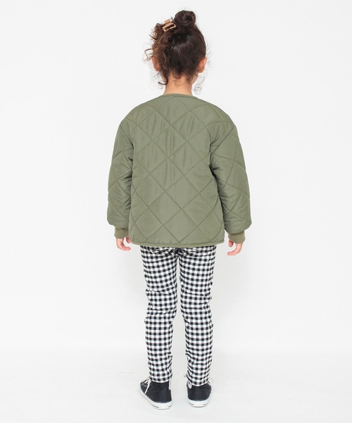 BRANSHES（ブランシェス）の「【キルティング】中綿ブルゾン（ブルゾン・キッズ・ブラック/カラフル/カーキオリーブ/ライトベージュ・120/130/110/100/90/150/140）」の9枚目の写真