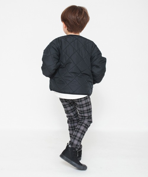BRANSHES（ブランシェス）の「【キルティング】中綿ブルゾン（ブルゾン・キッズ・ブラック/カラフル/カーキオリーブ/ライトベージュ・120/130/110/100/90/150/140）」の14枚目の写真