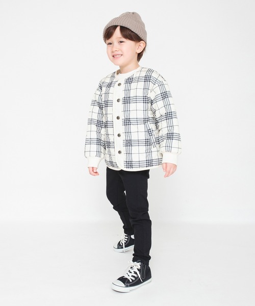 BRANSHES（ブランシェス）の「【キルティング】中綿ブルゾン（ブルゾン・キッズ・ブラック/カラフル/カーキオリーブ/ライトベージュ・120/130/110/100/90/150/140）」の11枚目の写真