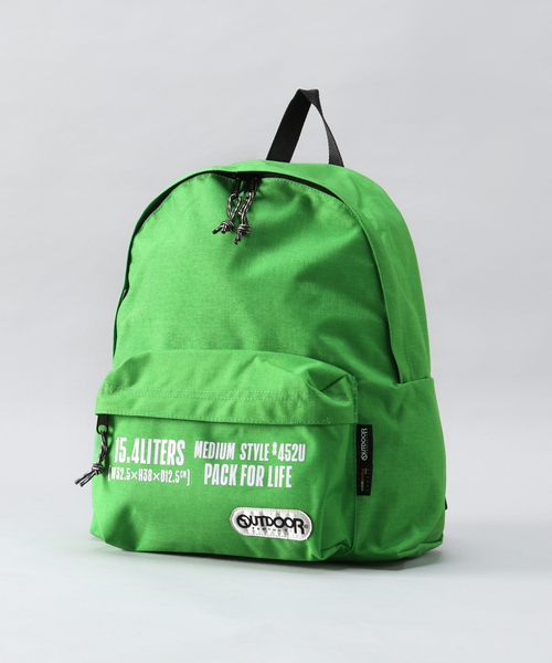 OUTDOOR PRODUCTS(アウトドアプロダクツ)の「452 MIDEIUM PRINT(バックパック/リュック・レディース・グリーン/チャコールグレー/ブラック/ベージュ/ブルー系その他/レッド/グリーン系その他/ピンク系その他/ネイビー/パープル/オレンジ/ボルドー・FREE)」の5枚目の写真