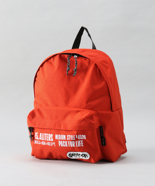 OUTDOOR PRODUCTS(アウトドアプロダクツ)の「452 MIDEIUM PRINT(バックパック/リュック・レディース・グリーン/チャコールグレー/ブラック/ベージュ/ブルー系その他/レッド/グリーン系その他/ピンク系その他/ネイビー/パープル/オレンジ/ボルドー・FREE)」の12枚目の写真