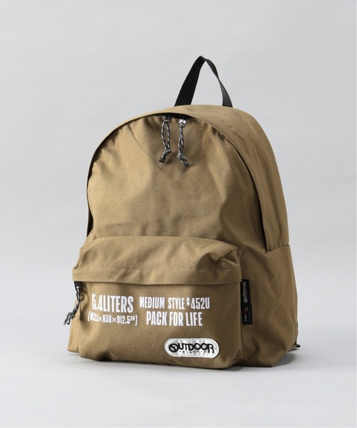 OUTDOOR PRODUCTS(アウトドアプロダクツ)の「452 MIDEIUM PRINT(バックパック/リュック・レディース・グリーン/チャコールグレー/ブラック/ベージュ/ブルー系その他/レッド/グリーン系その他/ピンク系その他/ネイビー/パープル/オレンジ/ボルドー・FREE)」の3枚目の写真