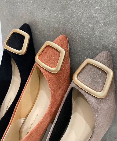 ESPERANZA(エスペランサ)の「モチーフフラットヒールパンプス【ESPERANZA_blanca】(パンプス・レディース・こしょう色系1/ブラック系/ウッド・M/S/L/LL)」の9枚目の写真