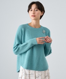 ANAYI | カシミヤブレンド片畦 プルオーバー(ニット/セーター)