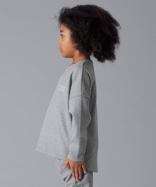 Smoothy（スムージー）の「SMOOTHY F.Suede C/S / スムージー フェイクスエードカットソー（Tシャツ/カットソー・キッズ・ベージュ/ブラック/ヘザーグレー/カーキ/チャコールグレー・X-LARGE/MEDIUM/LARGE/SMALL）」の7枚目の写真