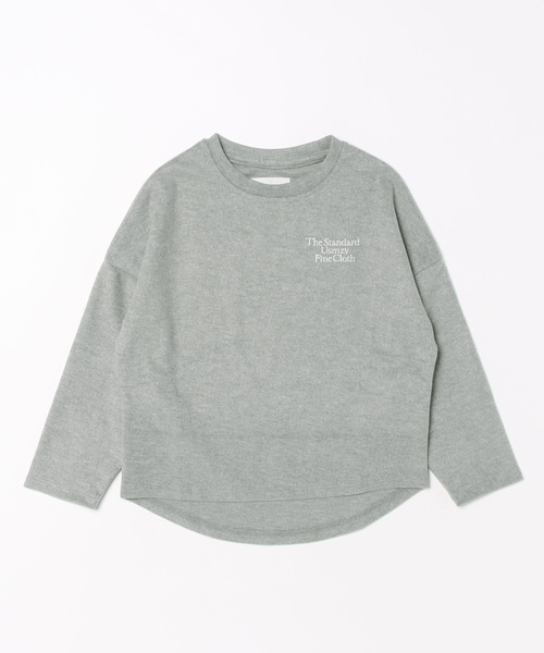 Smoothy（スムージー）の「SMOOTHY F.Suede C/S / スムージー フェイクスエードカットソー（Tシャツ/カットソー・キッズ・ベージュ/ブラック/ヘザーグレー/カーキ/チャコールグレー・X-LARGE/MEDIUM/LARGE/SMALL）」の9枚目の写真