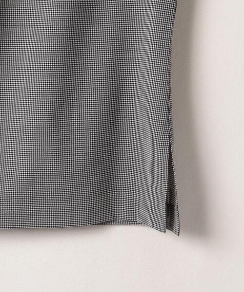 LANVIN en Bleu（ランバンオンブルー）の「スタンドカラーチェックブラウス（シャツ/ブラウス・レディース・キャメル/チャコールグレー・38）」の14枚目の写真