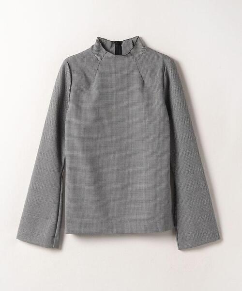 LANVIN en Bleu（ランバンオンブルー）の「スタンドカラーチェックブラウス（シャツ/ブラウス・レディース・キャメル/チャコールグレー・38）」の17枚目の写真