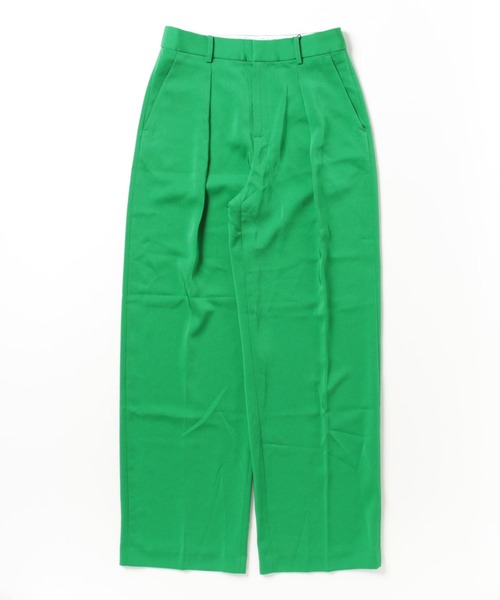 U:UME(ユーム)の「Casual Straight Pants(スラックス・メンズ・グリーン・MEDIUM)」の3枚目の写真