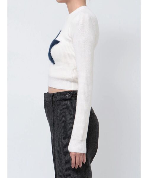 jouetie（ジュエティ）の「スターフィットニット（ニット/セーター・レディース・オフホワイト/ブラック/カーキ・MEDIUM）」の18枚目の写真