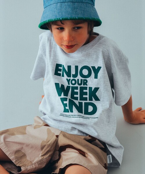 highking（ハイキング）の「highking / enjoy 半袖 Tシャツ 24（100～170cm（Tシャツ/カットソー・キッズ・ブラック系その他2/パープル系その他4/グリーン・M(140-150)/S(120-130)/XS(100-110)/L(160-170)）」の2枚目の写真