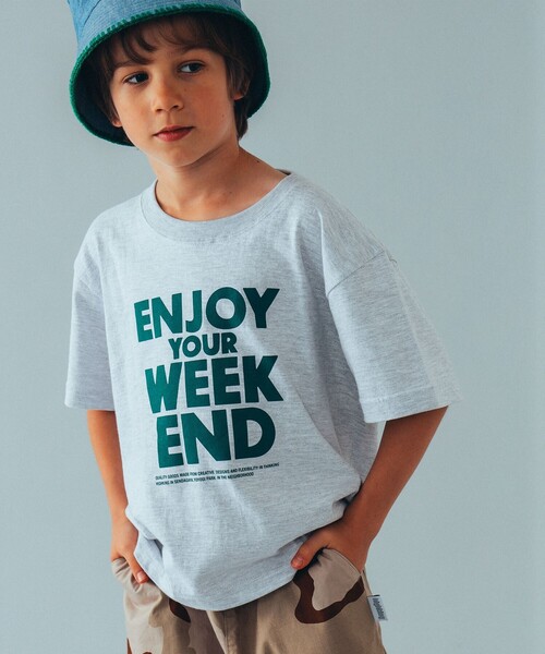 highking（ハイキング）の「highking / enjoy 半袖 Tシャツ 24（100～170cm（Tシャツ/カットソー・キッズ・ブラック系その他2/パープル系その他4/グリーン・M(140-150)/S(120-130)/XS(100-110)/L(160-170)）」の4枚目の写真