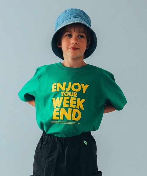 highking（ハイキング）の「highking / enjoy 半袖 Tシャツ 24（100～170cm（Tシャツ/カットソー・キッズ・ブラック系その他2/パープル系その他4/グリーン・M(140-150)/S(120-130)/XS(100-110)/L(160-170)）」の7枚目の写真