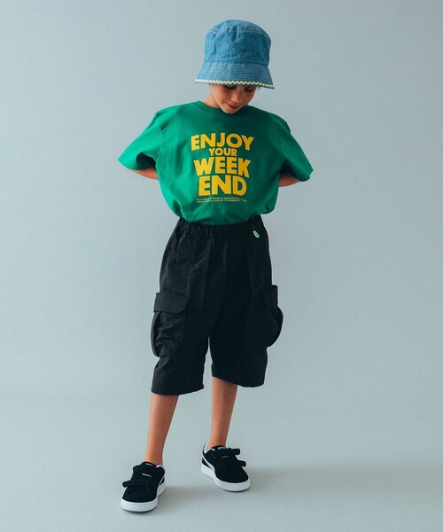 highking（ハイキング）の「highking / enjoy 半袖 Tシャツ 24（100～170cm（Tシャツ/カットソー・キッズ・ブラック系その他2/パープル系その他4/グリーン・M(140-150)/S(120-130)/XS(100-110)/L(160-170)）」の8枚目の写真