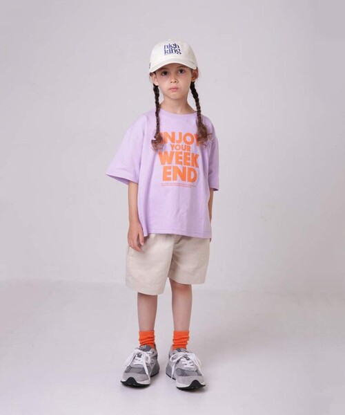 highking（ハイキング）の「highking / enjoy 半袖 Tシャツ 24（100～170cm（Tシャツ/カットソー・キッズ・ブラック系その他2/パープル系その他4/グリーン・M(140-150)/S(120-130)/XS(100-110)/L(160-170)）」の14枚目の写真