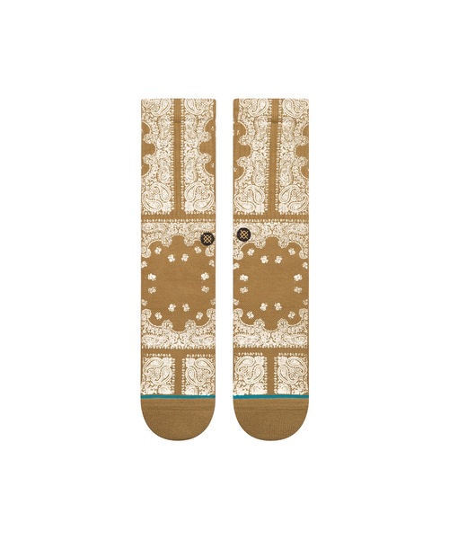 STANCE（スタンス）の「【STANCE/スタンス】LONESOME TOWN　ロゴソックス（ソックス/靴下・メンズ・グリーン・LARGE）」の2枚目の写真