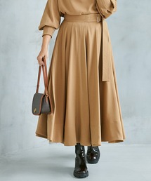 ジョーゼットフレアースカート【エディター三尋木奈保さんコラボ】