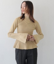 CLEIO | 【CLEIO】ビスチェデザインベルスリーブニット(ニット/セーター)