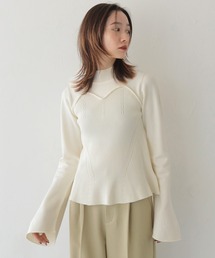 CLEIO | 【CLEIO】ビスチェツインベルスリーブニット/BUSTIER DESIGN BELL SLEEVE KNITTED/982-11603(ニット/セーター)