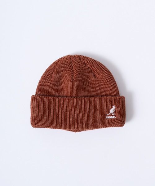 KANGOL（カンゴール）の「KANGOL CARDINAL 2WAY BEANIE ニットキャップ（ニットキャップ/ビーニー・メンズ・ダークグリーン/ピンク/ダークブラウン/ライトグレー/ダークグレー/ブラック/カーキ・FREE）」の11枚目の写真