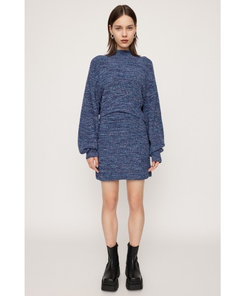 SLY（スライ）の「LG RIB SHORT 2P ローゲージ リブ ショート ツーピー セットアップ ワンピ（セットアップ・レディース・アイボリー/ブルー系その他/ブラック/グレー・FREE）」の19枚目の写真