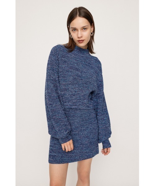 SLY（スライ）の「LG RIB SHORT 2P ローゲージ リブ ショート ツーピー セットアップ ワンピ（セットアップ・レディース・アイボリー/ブルー系その他/ブラック/グレー・FREE）」の20枚目の写真