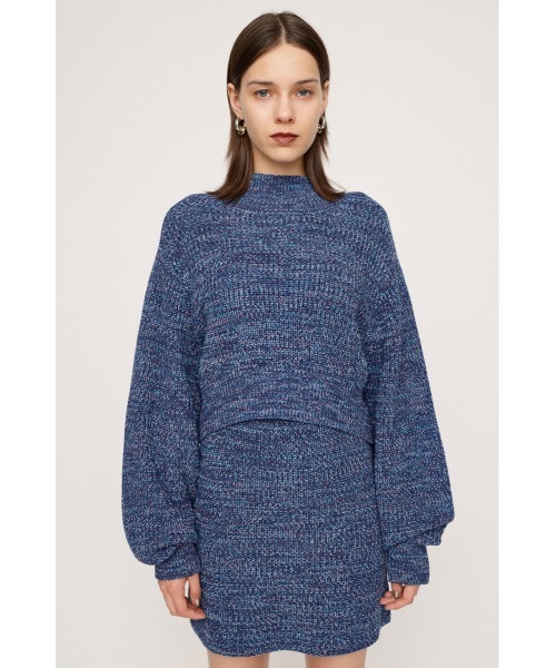 SLY（スライ）の「LG RIB SHORT 2P ローゲージ リブ ショート ツーピー セットアップ ワンピ（セットアップ・レディース・アイボリー/ブルー系その他/ブラック/グレー・FREE）」の21枚目の写真