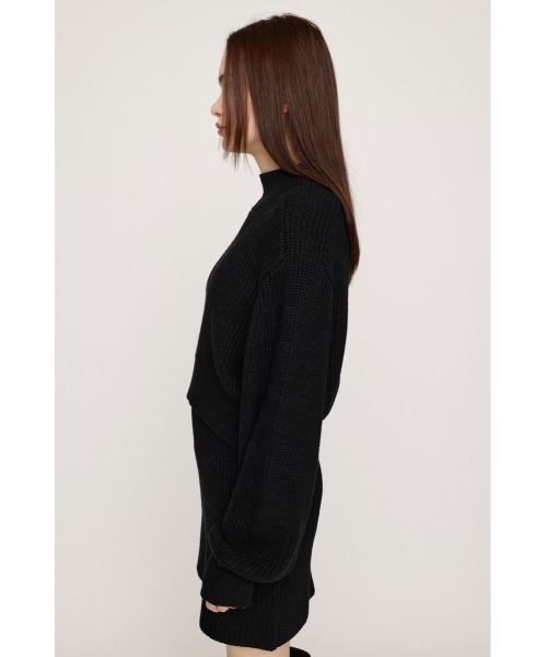 SLY（スライ）の「LG RIB SHORT 2P ローゲージ リブ ショート ツーピー セットアップ ワンピ（セットアップ・レディース・アイボリー/ブルー系その他/ブラック/グレー・FREE）」の10枚目の写真