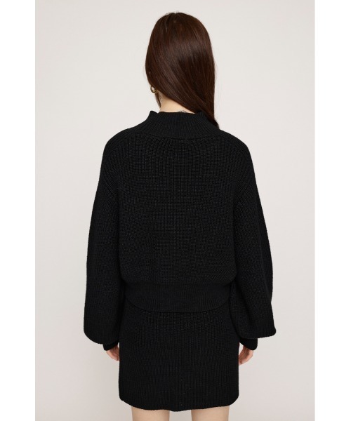 SLY（スライ）の「LG RIB SHORT 2P ローゲージ リブ ショート ツーピー セットアップ ワンピ（セットアップ・レディース・アイボリー/ブルー系その他/ブラック/グレー・FREE）」の11枚目の写真