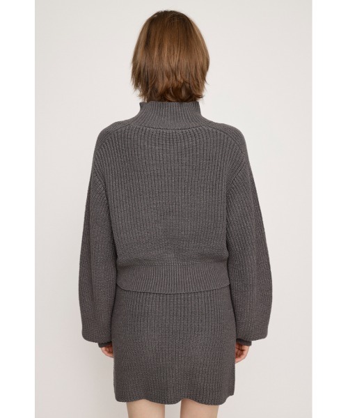 SLY（スライ）の「LG RIB SHORT 2P ローゲージ リブ ショート ツーピー セットアップ ワンピ（セットアップ・レディース・アイボリー/ブルー系その他/ブラック/グレー・FREE）」の18枚目の写真