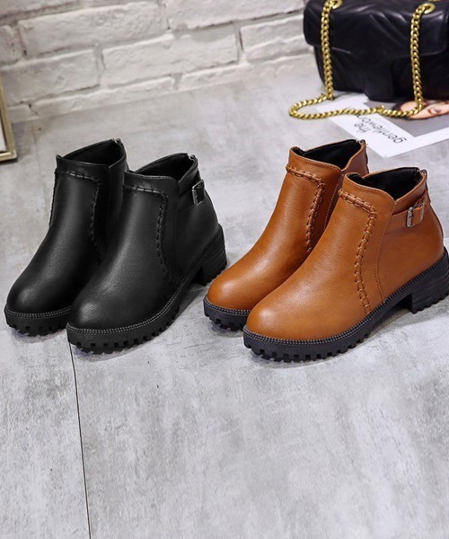 Miniministore(ミニミニストア)の「ショートブーツ レディース 裏起毛ブーツ(ブーツ・レディース・ブラウン/ブラック・22.5cm/23.0cm/23.5cm/24.0cm/24.5cm)」の12枚目の写真