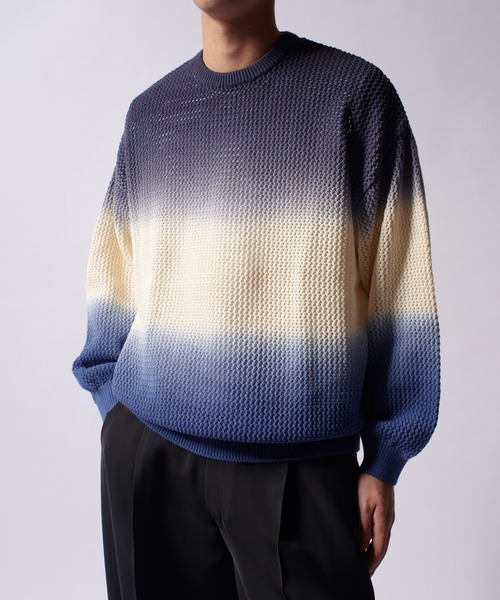 LUI,S　ルイス　ニットダッフル　新品未使用品 セール】クロスメッシュニット（ニット/セーター）｜Lui's