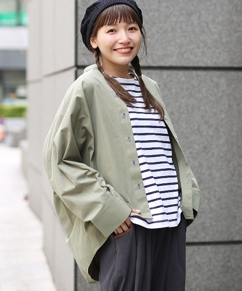 チチカカ(チチカカ)の「コットンスキッパーブラウス(シャツ/ブラウス・レディース・ホワイト/イエロー/カーキ・FREE)」の2枚目の写真