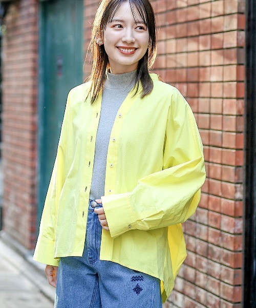 チチカカ(チチカカ)の「コットンスキッパーブラウス(シャツ/ブラウス・レディース・ホワイト/イエロー/カーキ・FREE)」の5枚目の写真