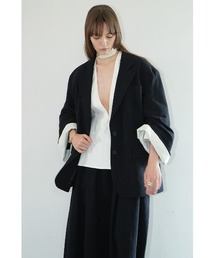 CLANE（クラネ）の「CLANE/クラネ/LOOSE BELL SLEEVE JACKET（テーラードジャケット・レディース）」