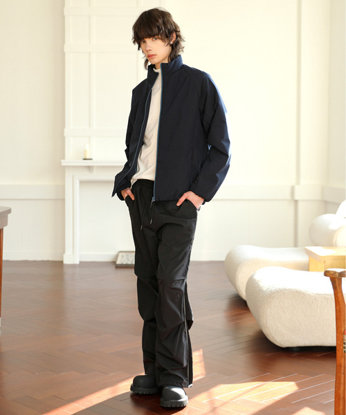 SPADE(スペード)の「【SPADE】裏ラミネート 中綿 スタンドジャケット(ブルゾン・メンズ・ネイビー/ブラック/ダークグリーン/マスタード・MEDIUM/LARGE/X-LARGE)」の16枚目の写真