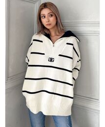 GYDA | Symmetry GYDA ハーフZIP KT TOPS(ニット/セーター)