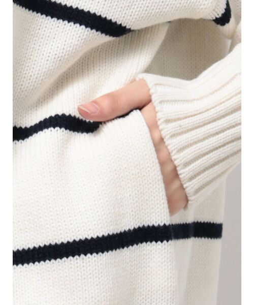 GYDA(ジェイダ)の「Symmetry GYDA ハーフジップニットトップス(ニット/セーター・レディース・その他1/ピンク/オフホワイト/ベージュ・FREE)」の8枚目の写真