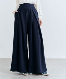 「mochiz」全方向 ストレッチ タック ワイドパンツ