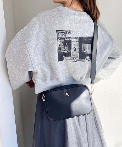 one after another NICE CLAUP(ワンアフターアナザーナイスクラップ)の「NCエンブレム付きボディーバッグ(ボディバッグ/ウエストポーチ・レディース・アイボリー/ブラック/シルバー・FREE)」の16枚目の写真