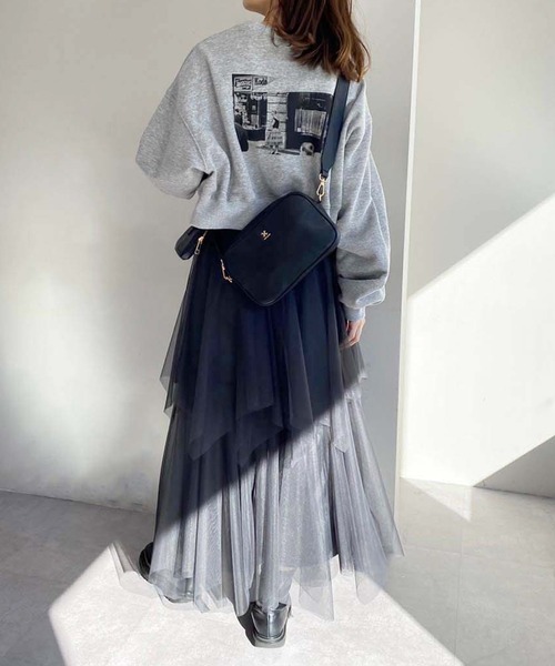 one after another NICE CLAUP(ワンアフターアナザーナイスクラップ)の「NCエンブレム付きボディーバッグ(ボディバッグ/ウエストポーチ・レディース・アイボリー/ブラック/シルバー・FREE)」の17枚目の写真